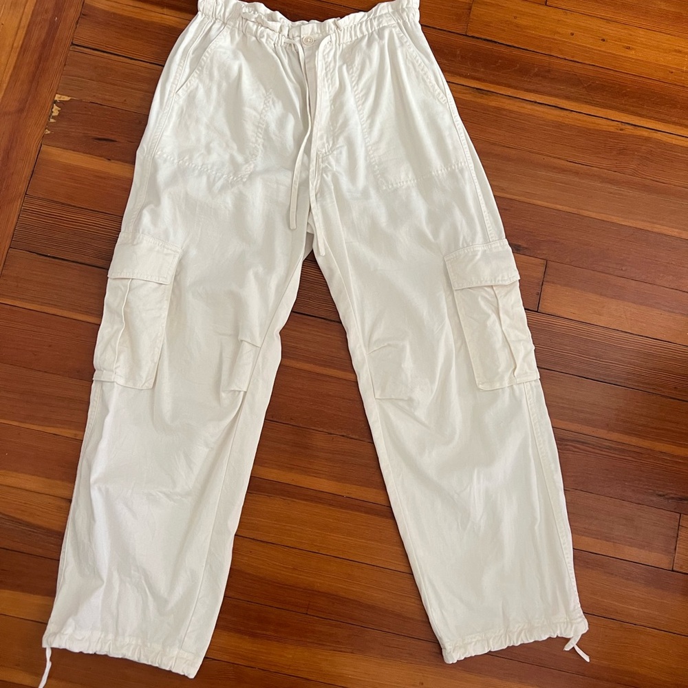 Women’s cream Cargo Pants
